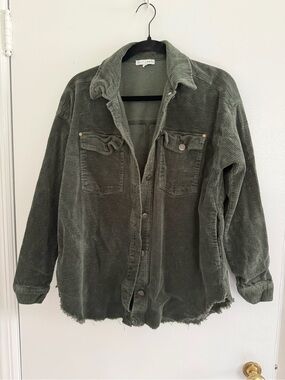 Baltic Born Greeley Corduroy Jacket Deep Green